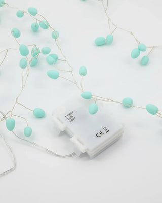 Lyskæde Cher turkis sølv 100 lys