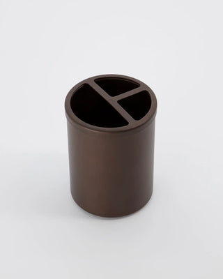 Porte-brosse à dents Bush aluminium brun mat