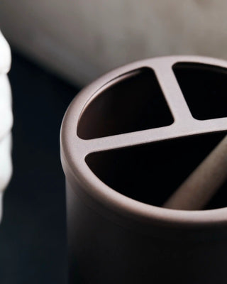 Porte-brosse à dents Bush aluminium brun mat