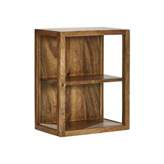 Wandvitrine hout antiek bruin 50cm - Het Adres