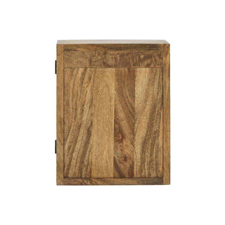 Wandvitrine hout antiek bruin 50cm - Het Adres