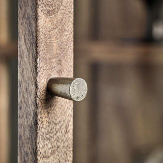 Wandvitrine hout antiek bruin 50cm - Het Adres