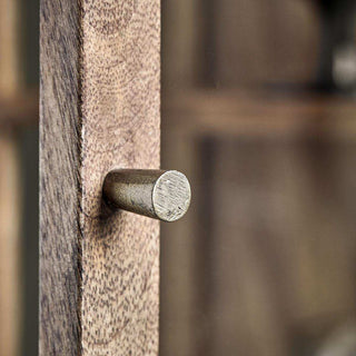 Wandvitrine hout antiek bruin 80cm - Het Adres