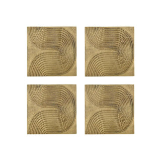 Wall decoration List antique bronze - set of 4