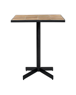 Mesa de comedor het cafe strips rosa 62x62cm