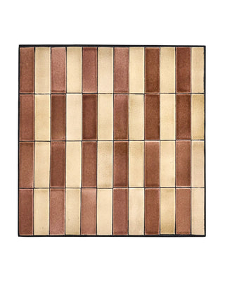 Mesa de comedor het cafe strips rosa 62x62cm