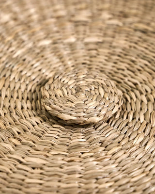 Laundry basket set natural brown with lid - set of 2