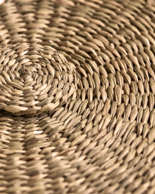 Laundry basket set natural brown with lid - set of 2