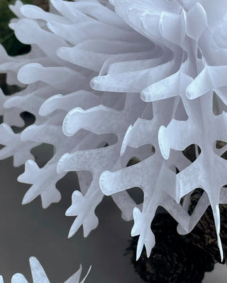 Papirvifte Fold hvid 45cm