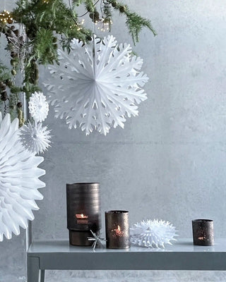 Papirvifte Fold hvid 45cm