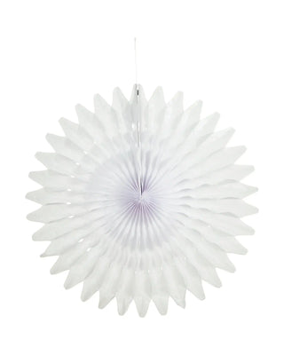 Abanico de papel Fold blanco 68cm