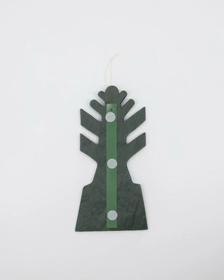 Paper fan Fold green 11cm - 3 pieces