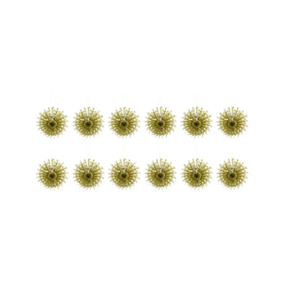 Éventail en papier Fold or 15cm - 12 pièces