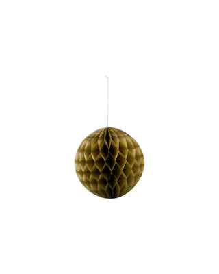 Weihnachtsornamente Orb gold Papier 12cm - 3 Stück