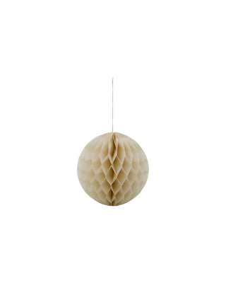 Weihnachtsornamente Orb Elfenbein Papier 12cm - 3 Stück