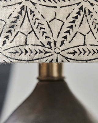 Tischlampe Flores schwarz 29cm