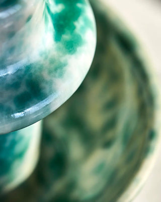 Kerzenhalter Diva grün 14cm