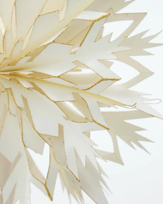 Piek ster Alsta wit goud papier 25cm