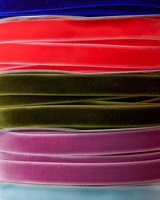 Velvet ribbon narrow 5 colors