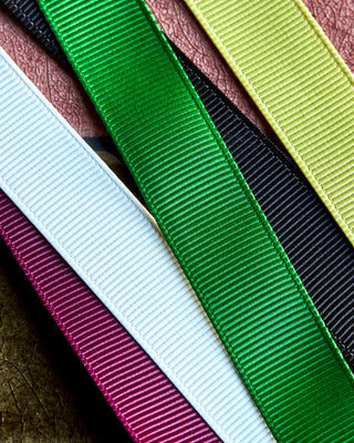 Cinta satinada ancha 5 colores