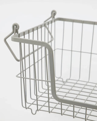 Metal storage basket Nico grey 27x15x35cm