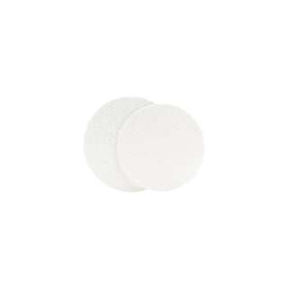 Esponja facial blanca 7cm - 5 unidades