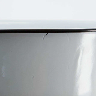 Waskom wit metaal 20cm - Het Adres