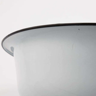 Waskom wit metaal 20cm - Het Adres