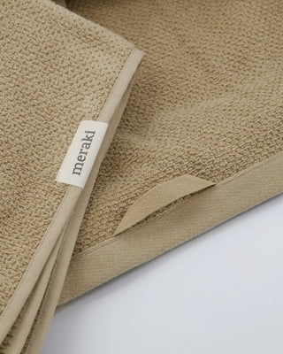 Handdoek Solid in safari zandtint 50x100cm - 2 stuks