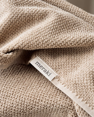 Handdoek Solid in safari zandtint 50x100cm - 2 stuks