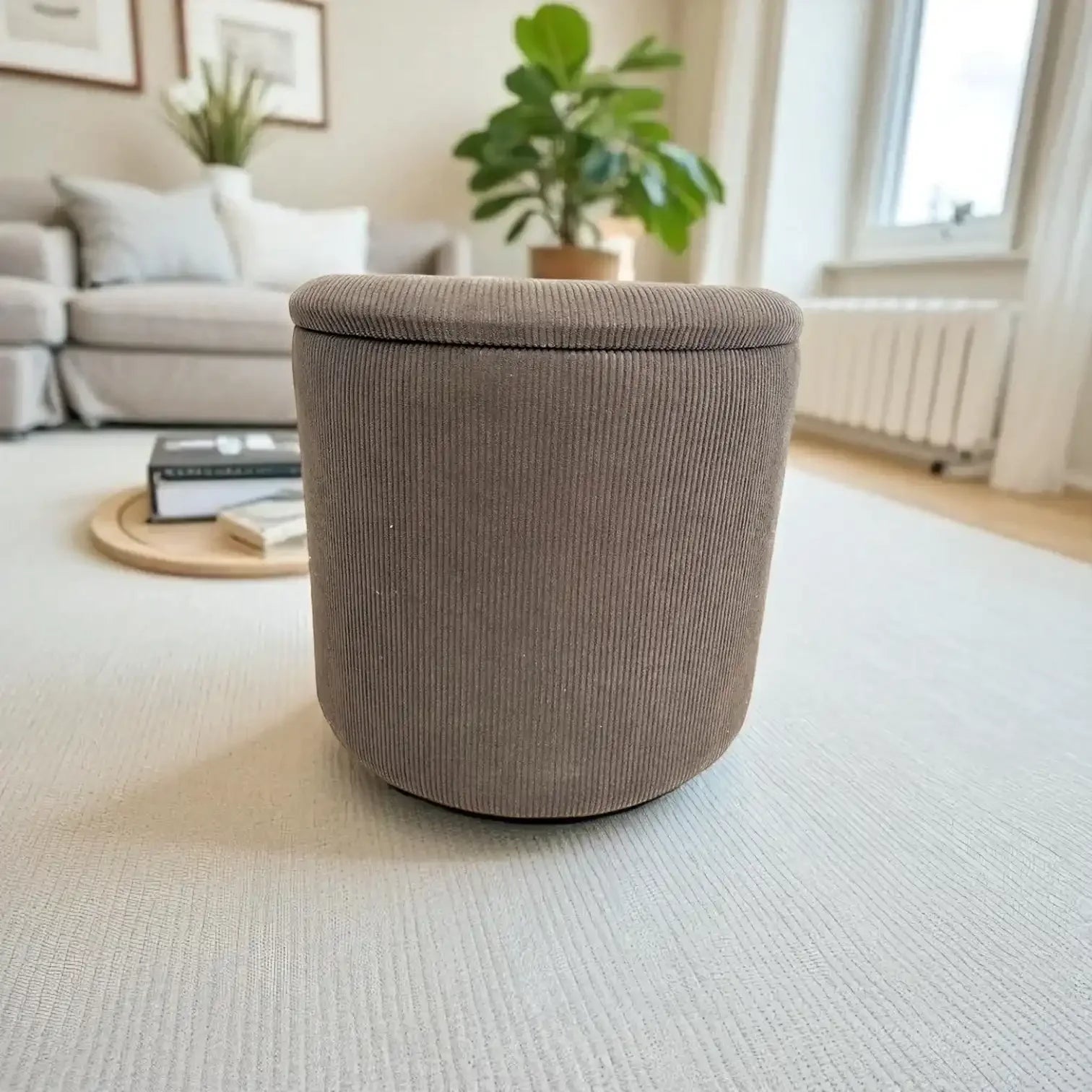 Default Aufbewahrungs-Pouf Arth braun 38cm
