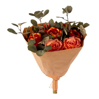 Rozenboeket oranje 30cm