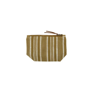 Neceser de maquillaje algodón oliva oscuro 22cm