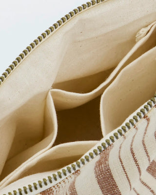 Trousse de maquillage terracotta coton 22cm