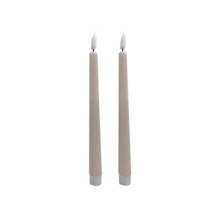 Led dinerkaars basic beige - 2 stuks