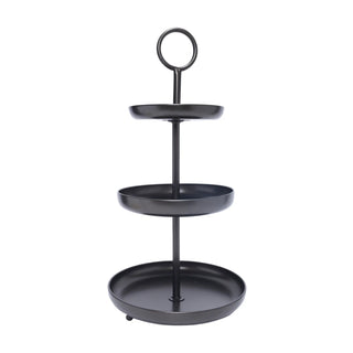 Etagere Diesbach zwart 60cm - 3 plateaus