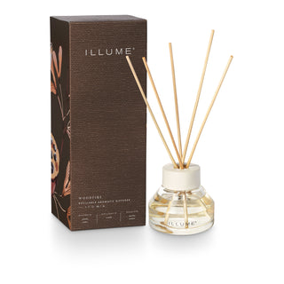 Brown fragrance diffuser Woodfire - 88ml