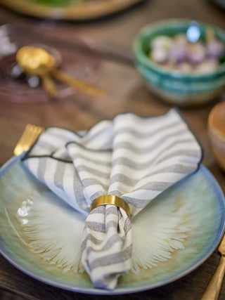 Servetring messing goud Laurie - set van 4