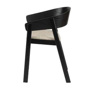 Eetkamerstoel Edo – Black, aanzicht of detail 5