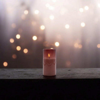 Led sfeerlicht roodbruin 7,5x15cm - Het Adres