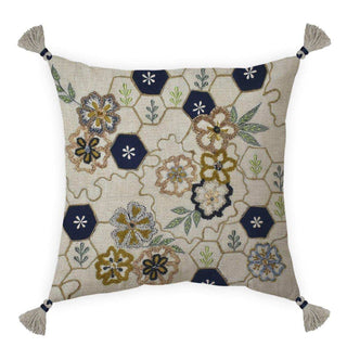 Sierkussen Morros beige 45x45cm - Het Adres