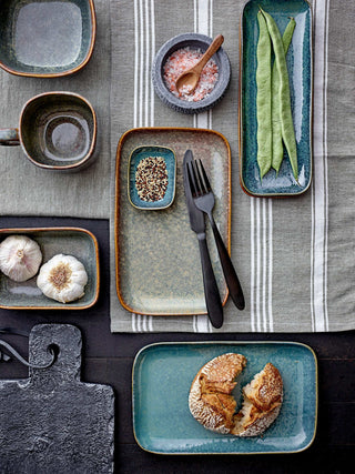 Aime green earthenware mug - set of 2