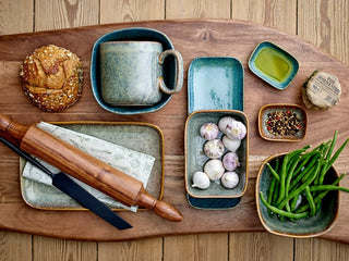 Aime green earthenware mug - set of 2