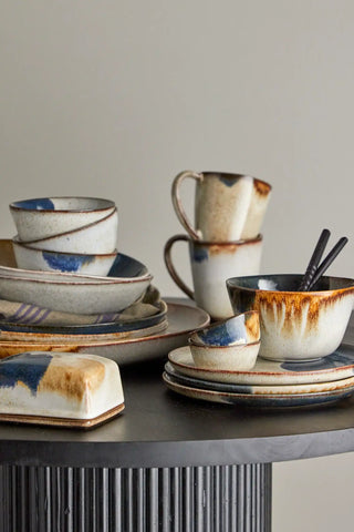 Bord aardewerk grijs Jules 28cm