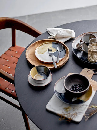 Vassoio da portata in ceramica grigio Jules 35cm