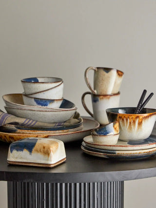 Vassoio da portata in ceramica grigio Jules 35cm