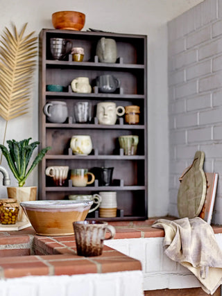 Mok porselein blauw Aura