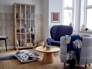 Mok porselein blauw Aura