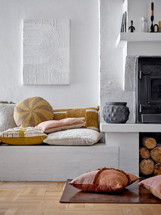 Vaas aardewerk wit Embla 14cm