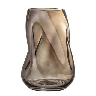 Vaas Ingolf bruin glas 26cm - Het Adres